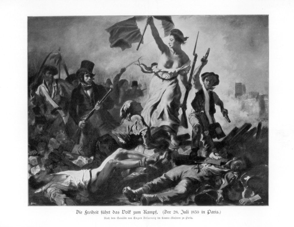 Detail of 'Liberty Leading the People' 28th July 1830 by Anonymous