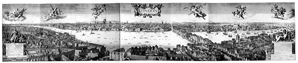 Detail of View of London by Anonymous