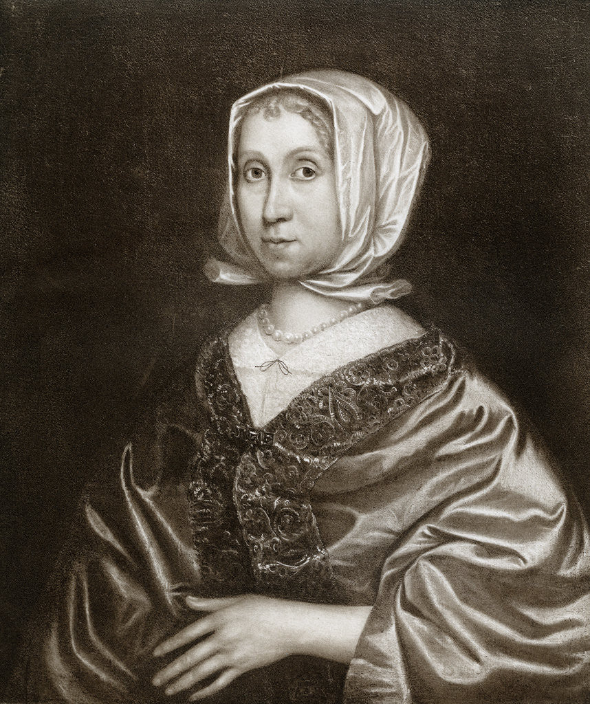 Detail of Elizabeth Steward, mother of Oliver Cromwell by Anonymous