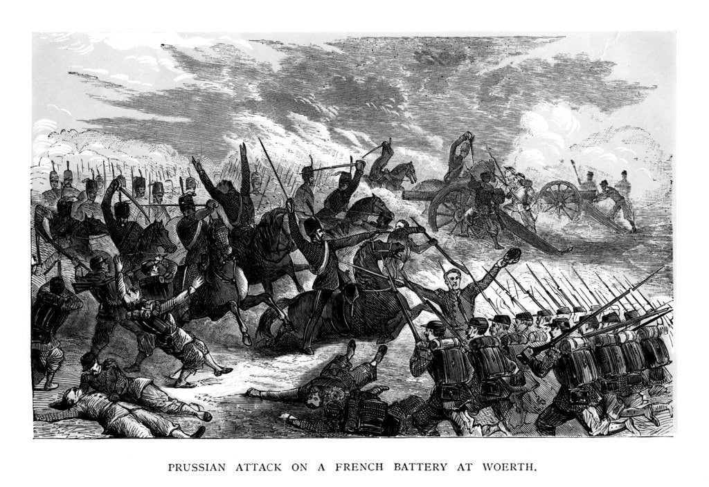 Detail of Prussian Attack on a French Battery at Woerth by Anonymous