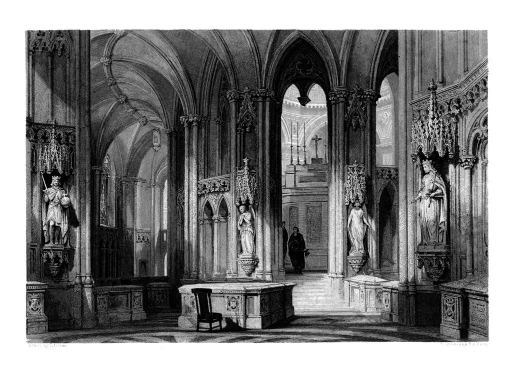 Detail of Mausoleum of the Orleans family, Chapel of Dreux, France by Henry Adlard