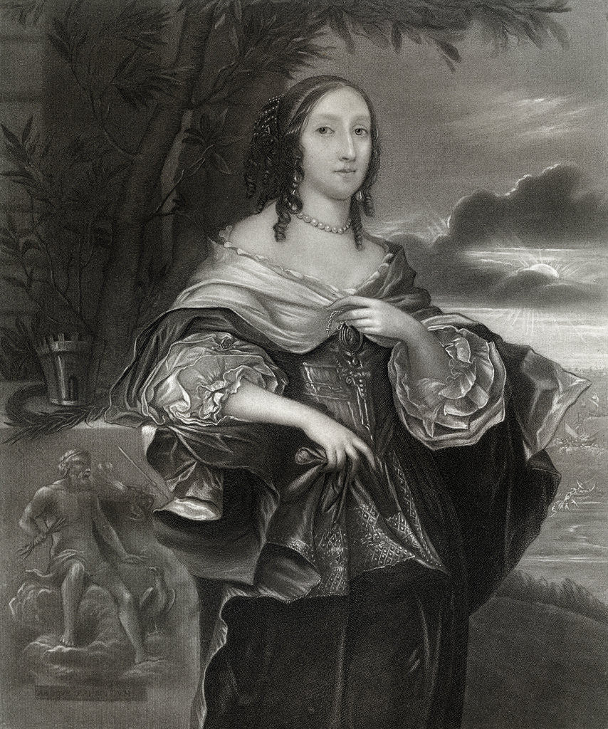 Detail of Mrs Claypole (Elizabeth Cromwell), second daughter of Oliver Cromwell by Anonymous