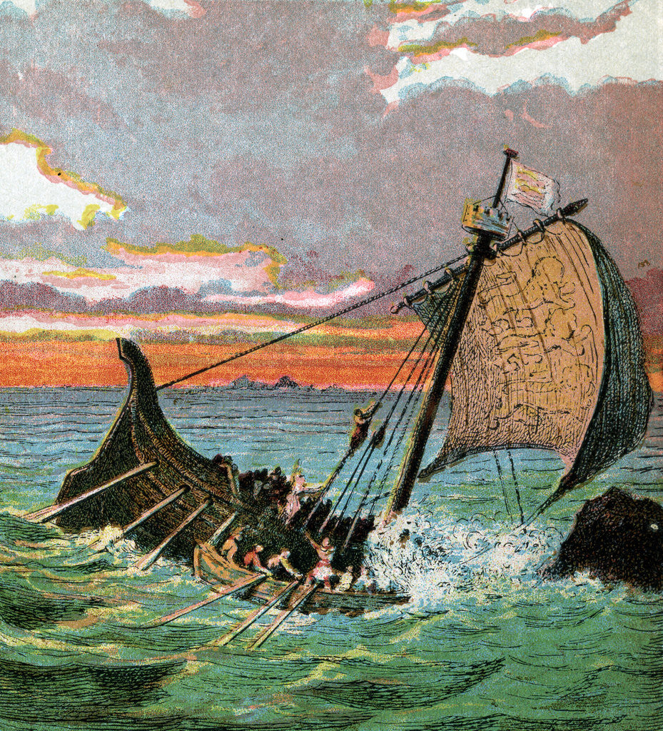 Detail of Wreck Of The White Ship by Anonymous