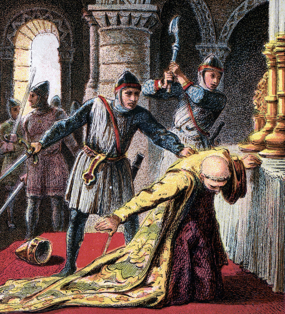 Detail of Murder Of Thomas A Becket by Anonymous