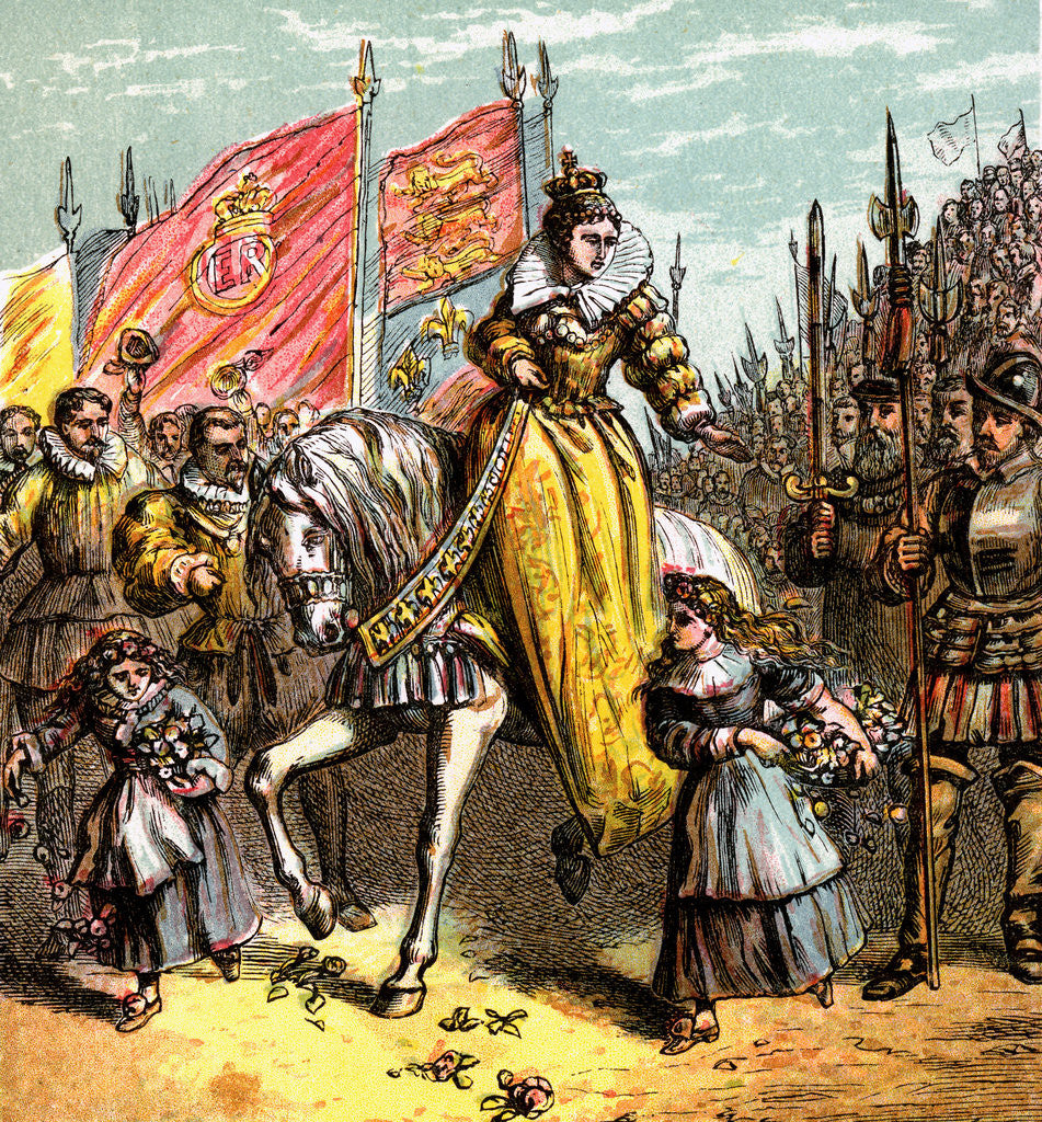 Detail of Queen Elizabeth's Accession by Anonymous