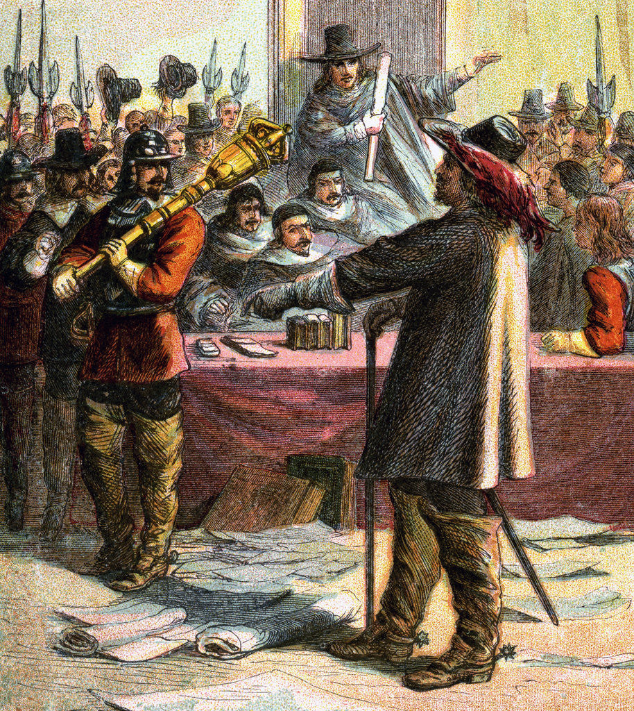 Detail of Cromwell Turns Out Parliament by Anonymous