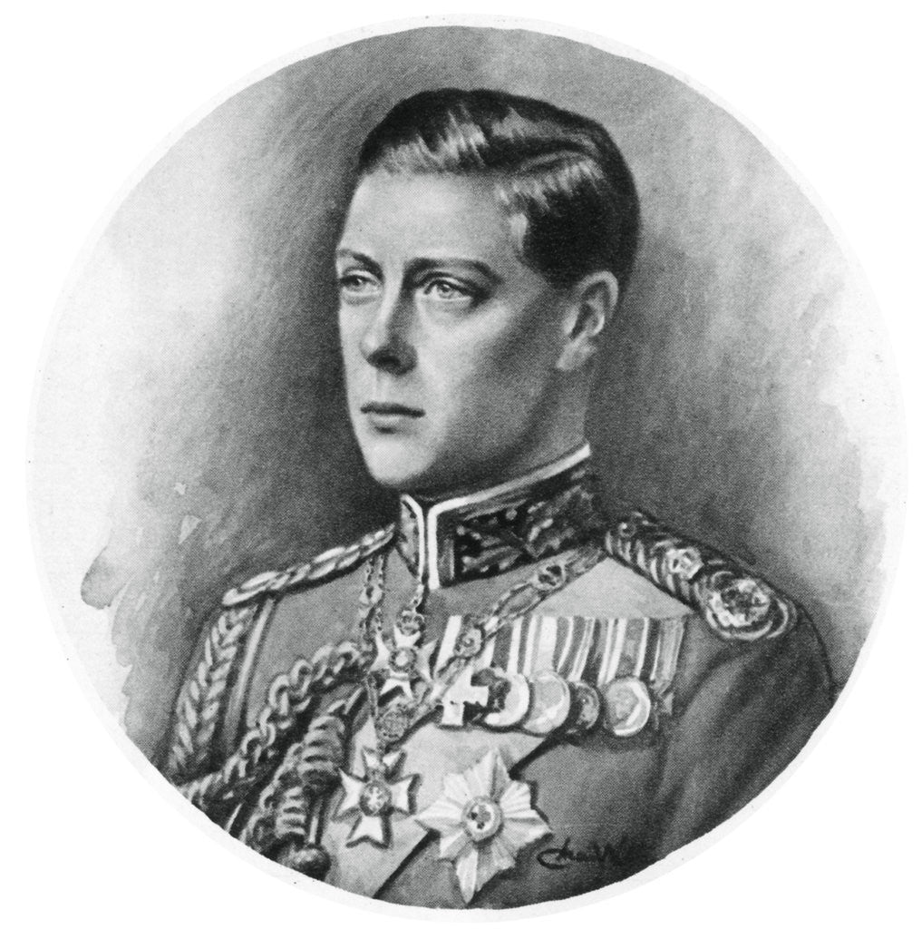 Detail of Edward VIII at the time of his abdication by Anonymous