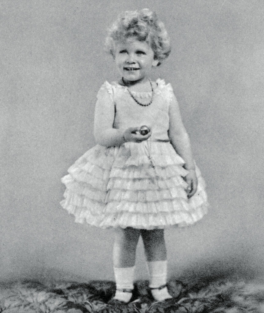 Detail of Princess Elizabeth aged two in 1928 by Anonymous