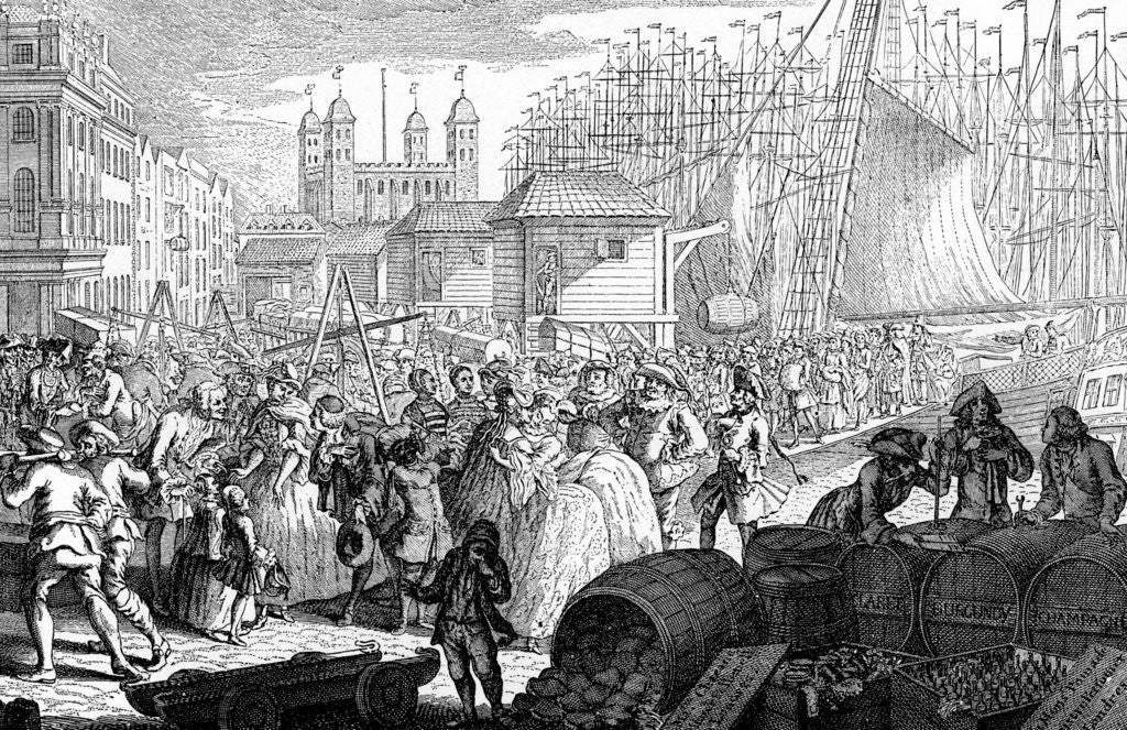 Detail of The Imports of Great Britain from France... by LP Boitard