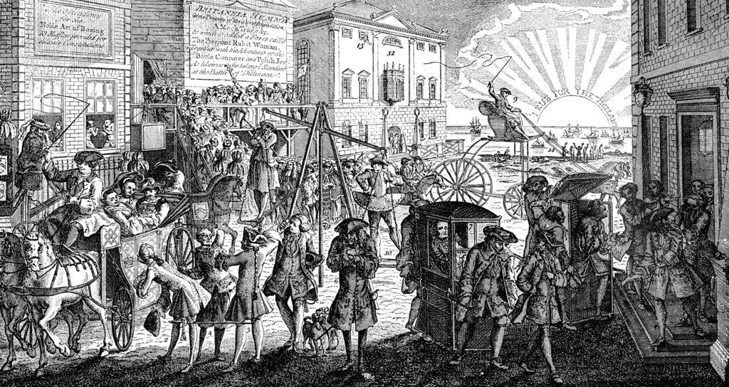 Detail of The Present Age... by LP Boitard