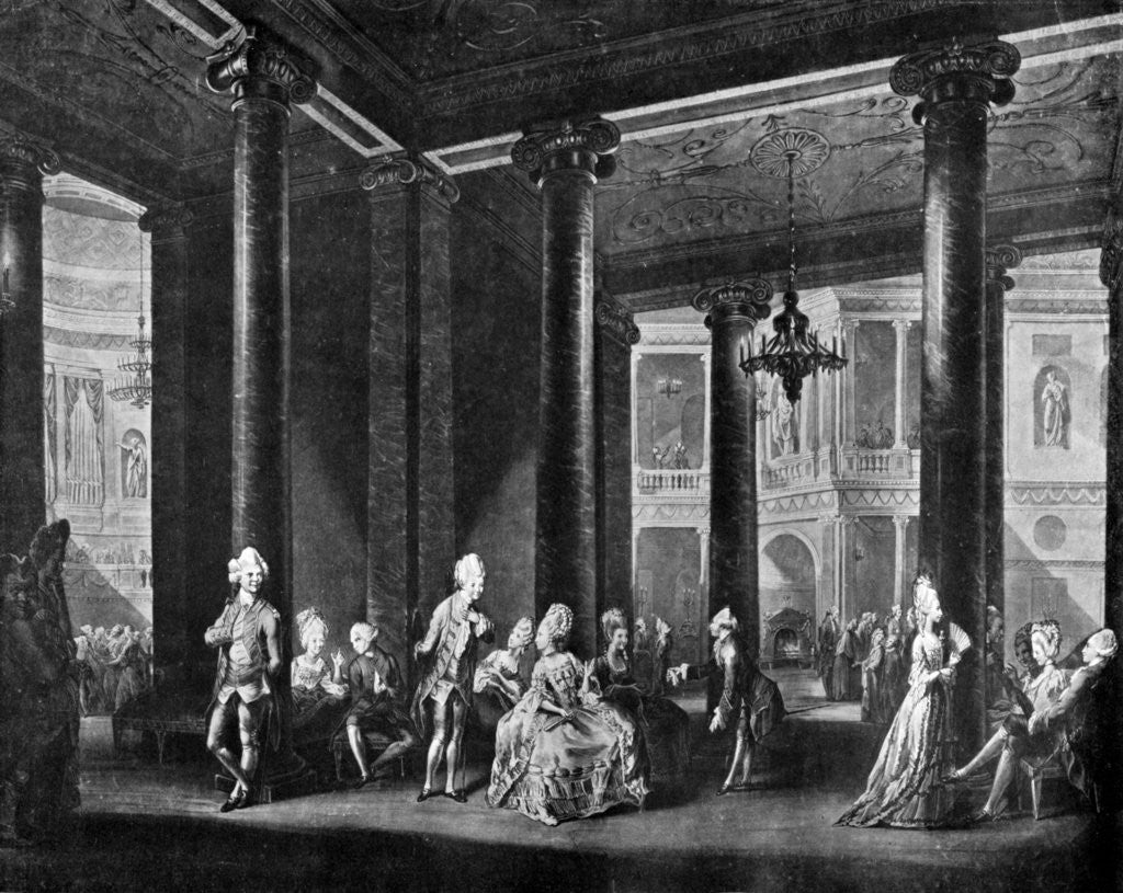 Detail of The Interior of the Pantheon in Oxford Road by Richard Earlom