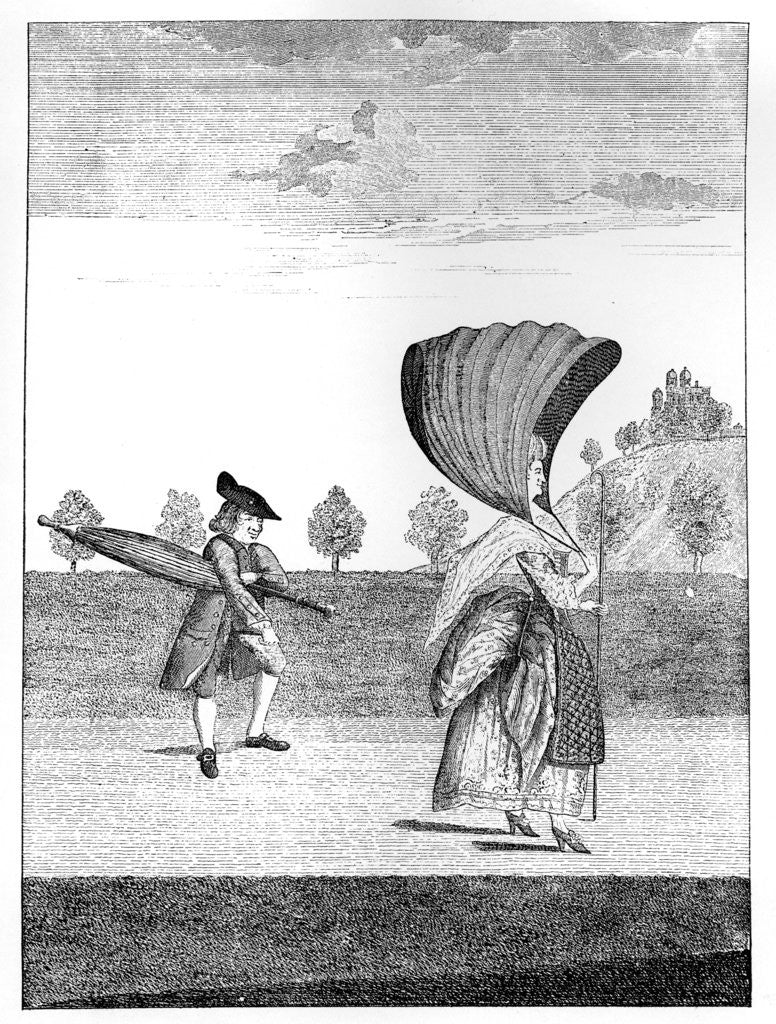Detail of The Ton at Greenwich: A la festoon dans le park a Greenwich by Anonymous