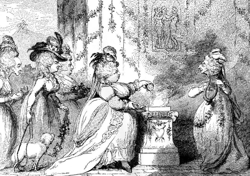 Detail of La Belle Assemblee by Anonymous