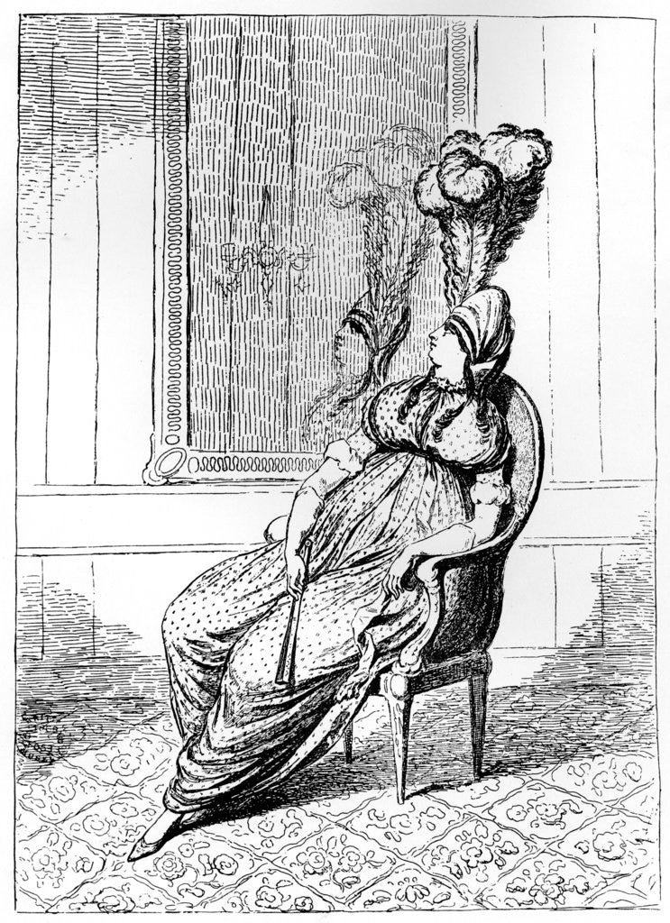 Detail of Modern Elegance: A Portrait by Anonymous
