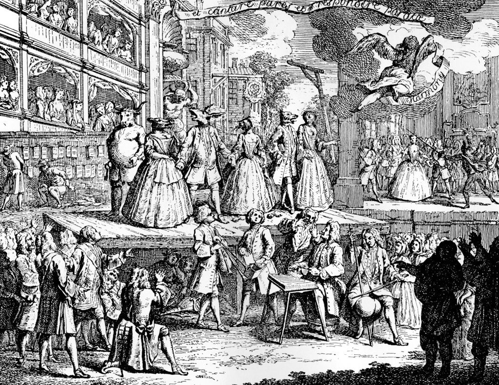 Detail of If musick's charms can hearts enthral by William Hogarth