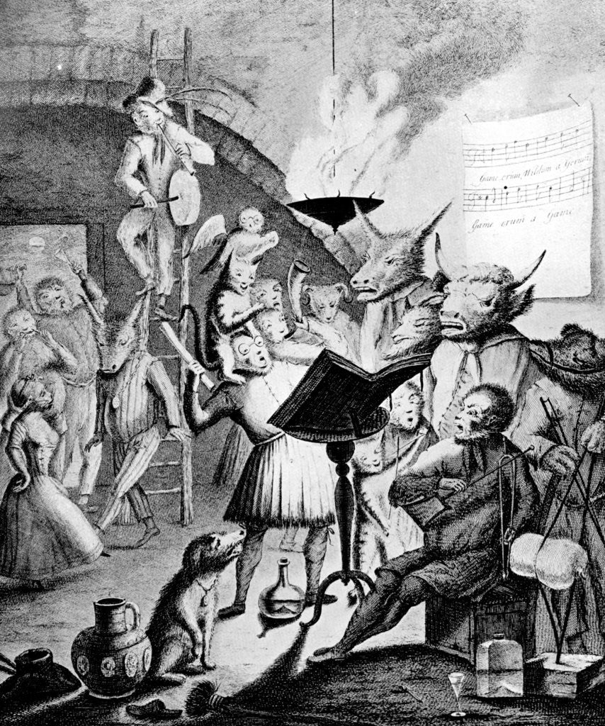 Detail of If musick's charms can hearts enthral by E Heemskirck