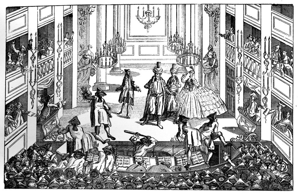 Detail of 'Fitz-Giggo: A New English Uproar' 1763 by LP Boitard