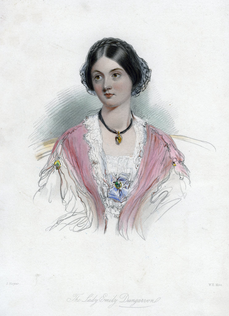 Detail of Lady Emily Dungarvon by WH Mote