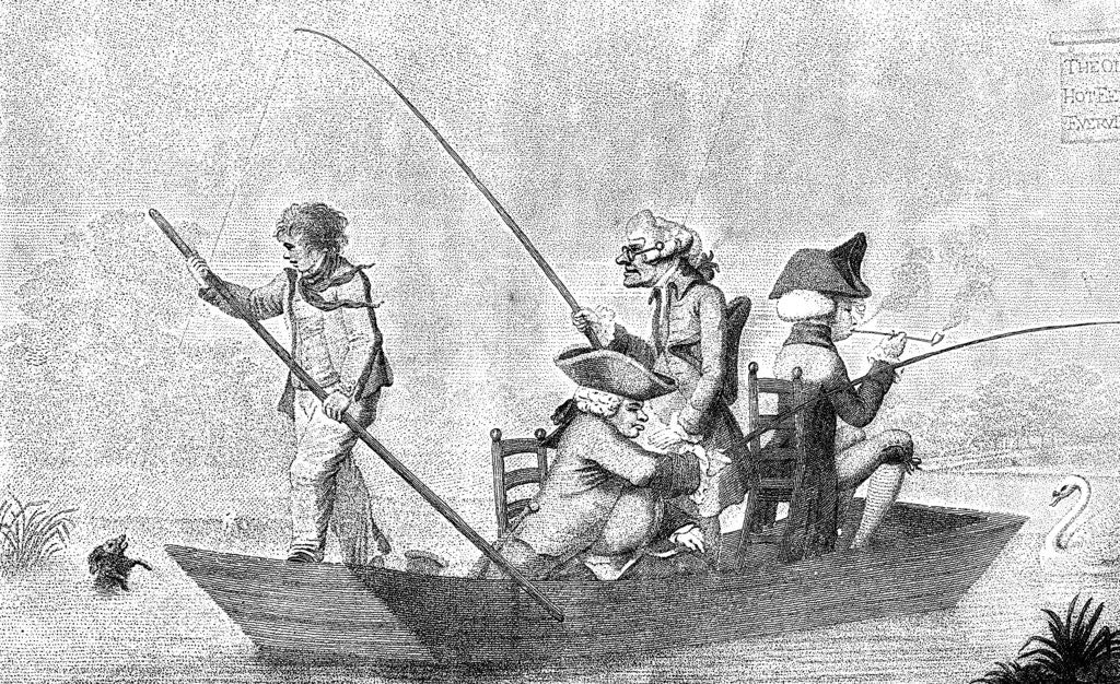 Detail of Patience in a punt by Henry William Bunbury