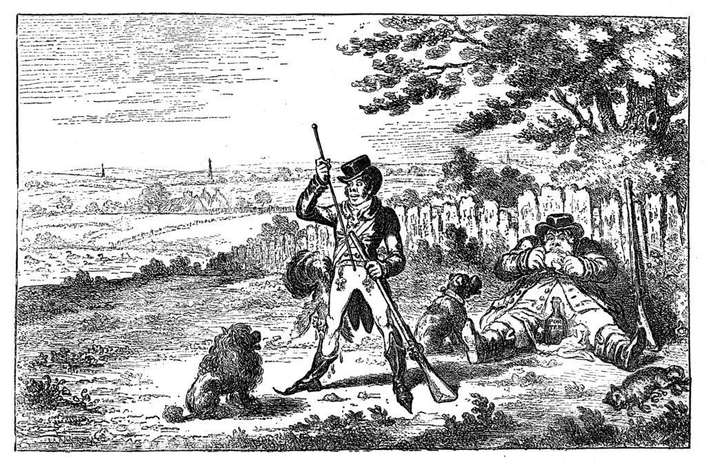 Detail of Cockney Sportsmen Recharging by Anonymous