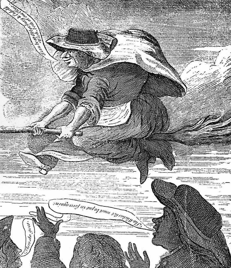 Detail of E Canning vindicated or Mr S-sy Gypsies Flight to Enfield Wash by Anonymous