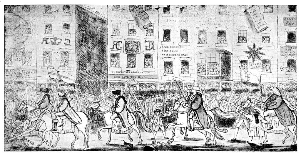 Detail of City Horsemanship or Procession to St Paul's by Anonymous