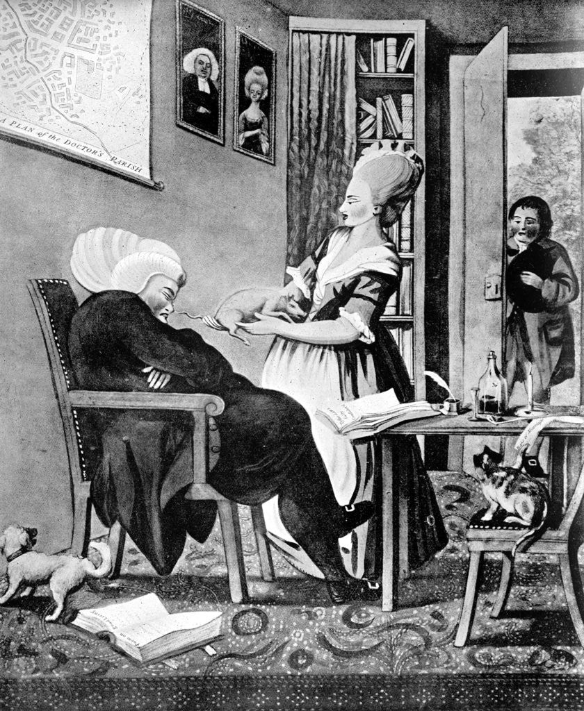 Detail of A Pleasing Method of Rouzing the Doctor or a Thythe Pig No Bad Sight by Anonymous