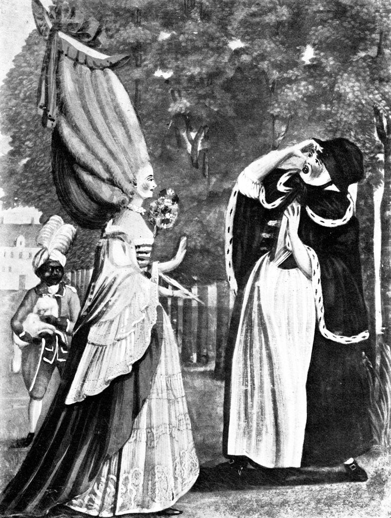 Detail of Be not amaz'd dear Mother, it is indeed your daughter Anne by Anonymous