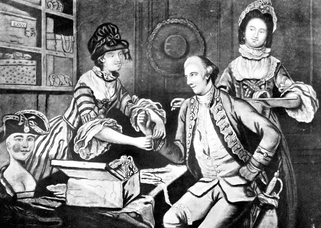 Detail of The Rival Milliners by Anonymous