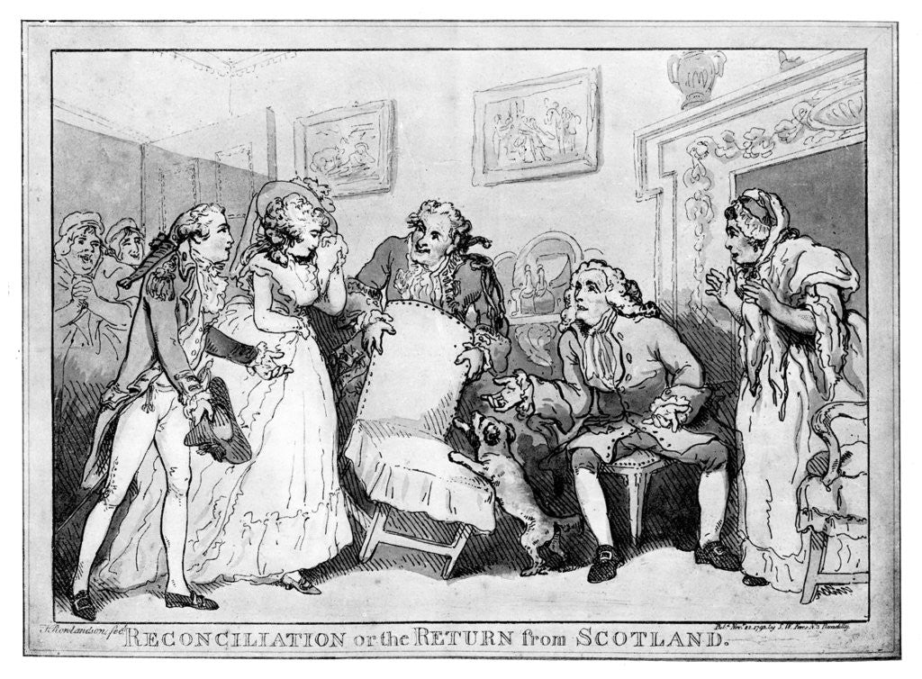 Detail of Reconciliation or the Return from Scotland by Anonymous