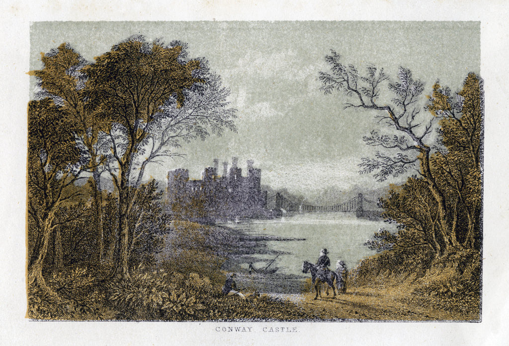 Detail of Conway Castle by Anonymous