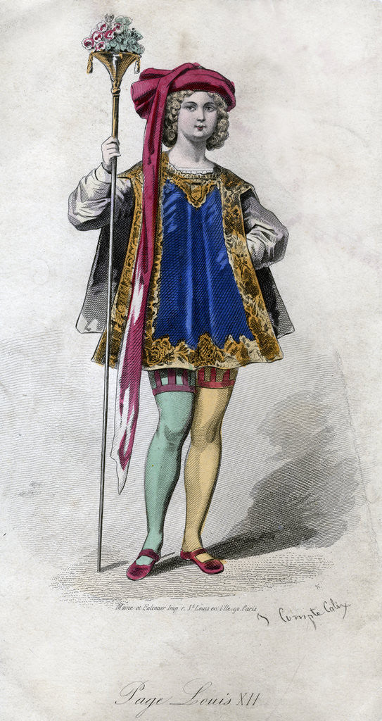 Detail of Page, Louis XII by Francois Claudius Compte-Calix