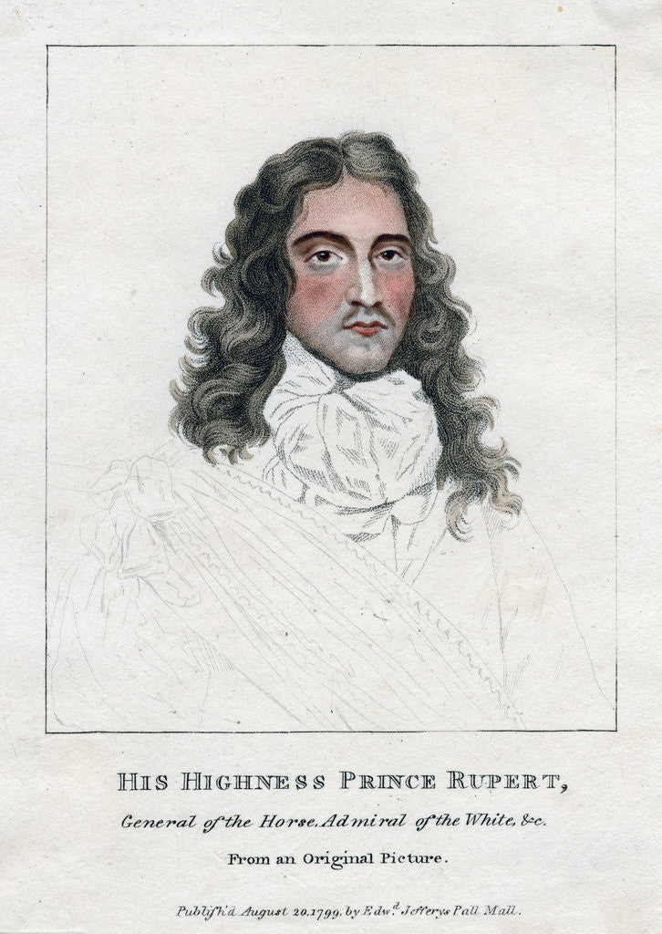 Detail of 'Prince Rupert of the Rhine', soldier and inventor by Anonymous