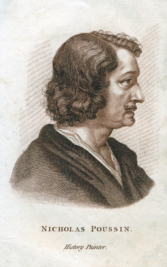 Detail of 'Nicolas Poussin', French classical painter by Anonymous