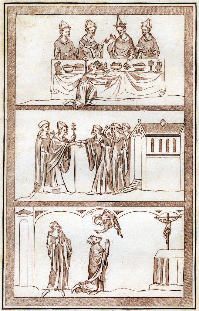 Detail of The Life of Thomas Becket by Joseph Strutt