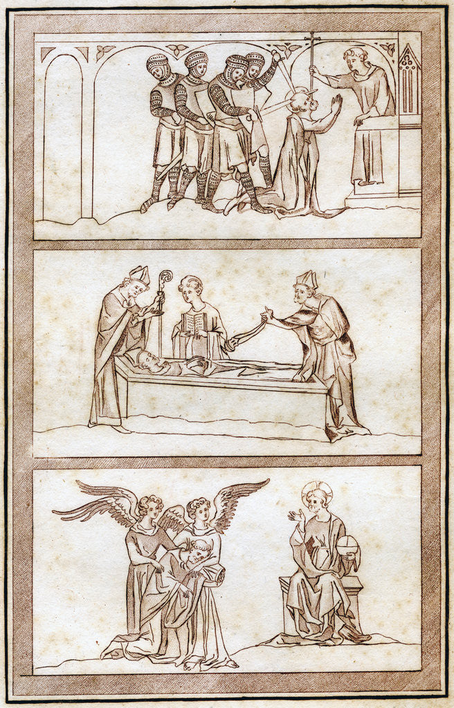 Detail of The Life of Thomas Becket by Joseph Strutt