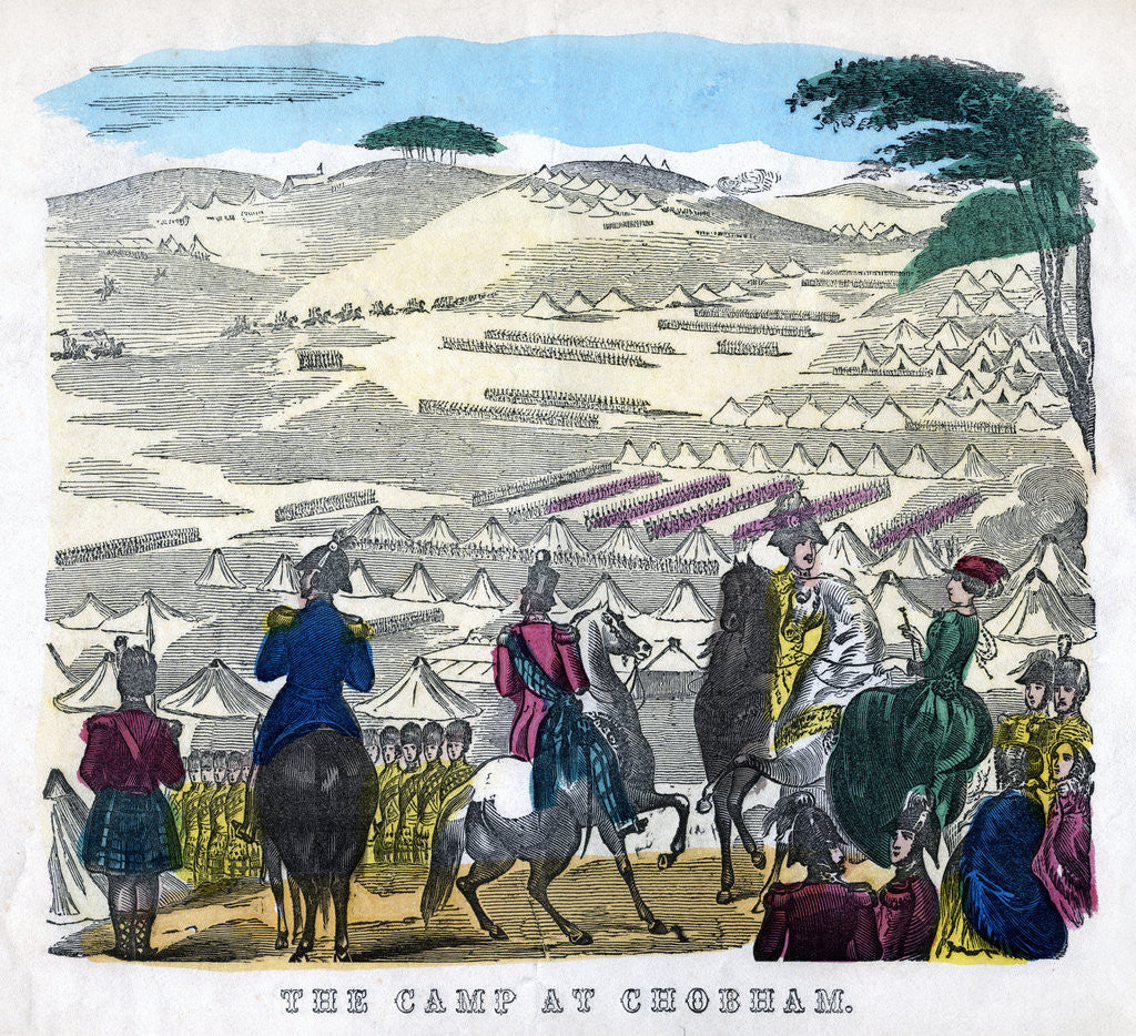 Detail of The Camp at Chobham by Anonymous