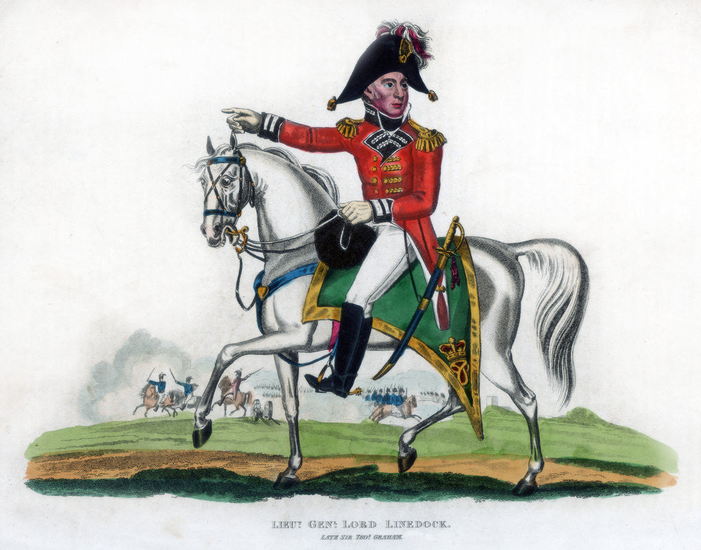 Detail of Lieutenant-General Lord Linedock by Anonymous