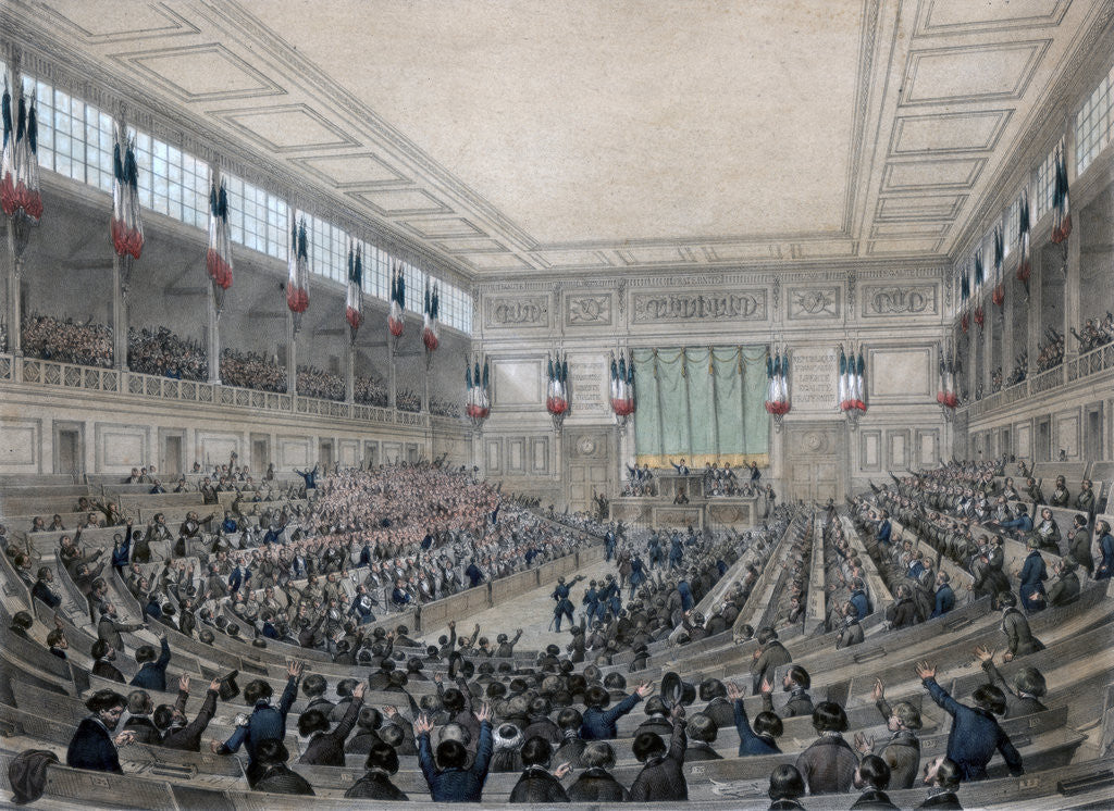 Detail of 'The National Assembly is in Permanence!', Paris by Victor Adam