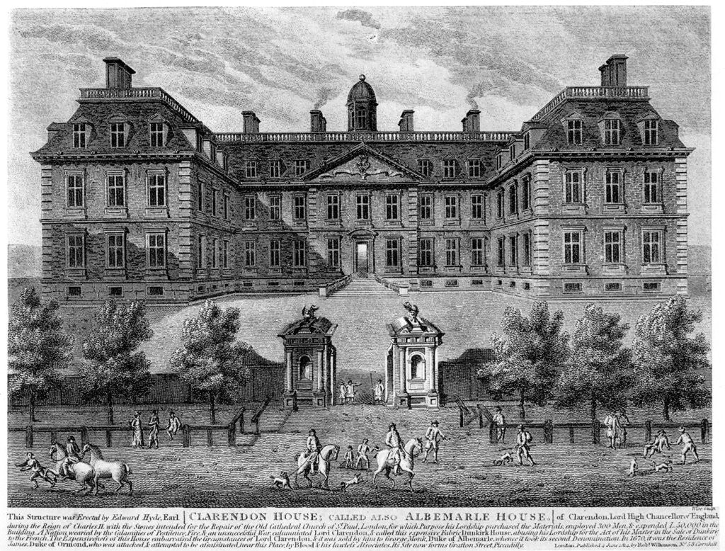 Detail of Clarendon House, Piccadilly by Anonymous