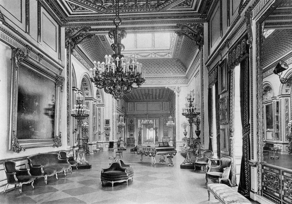 Detail of The great gallery, Stafford House by Bedford Lemere and Company