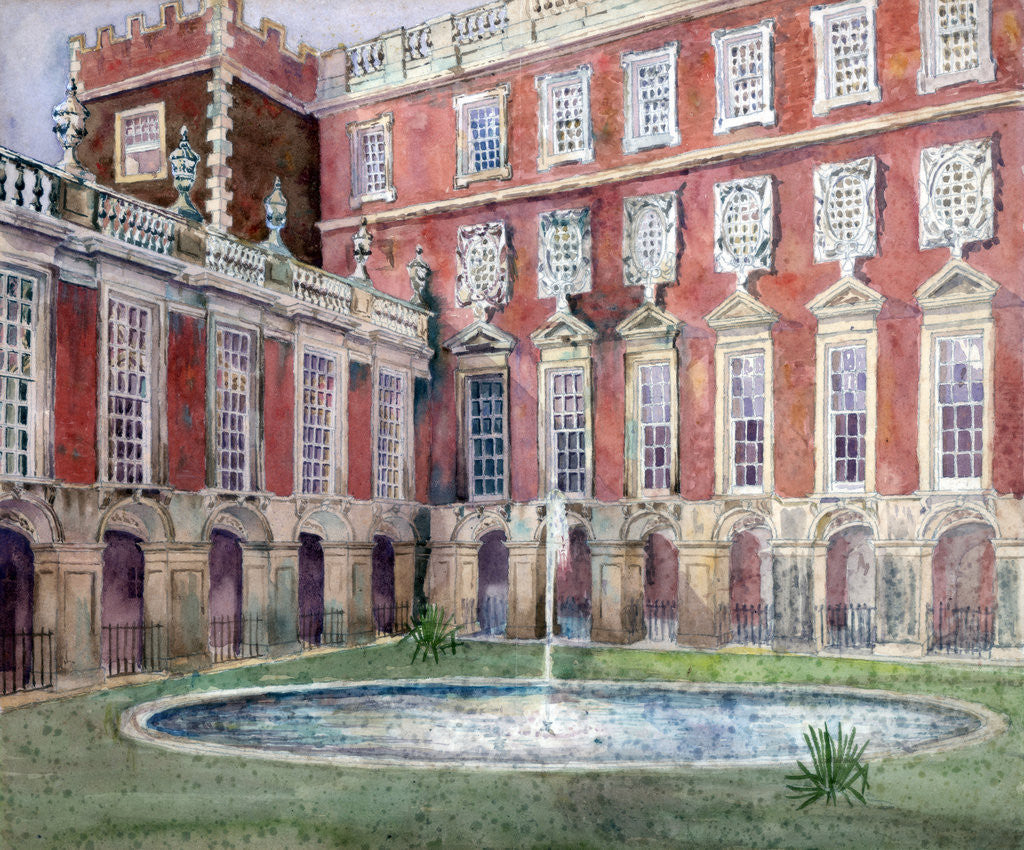 Detail of Fountain at Hampton Court Palace by Anonymous