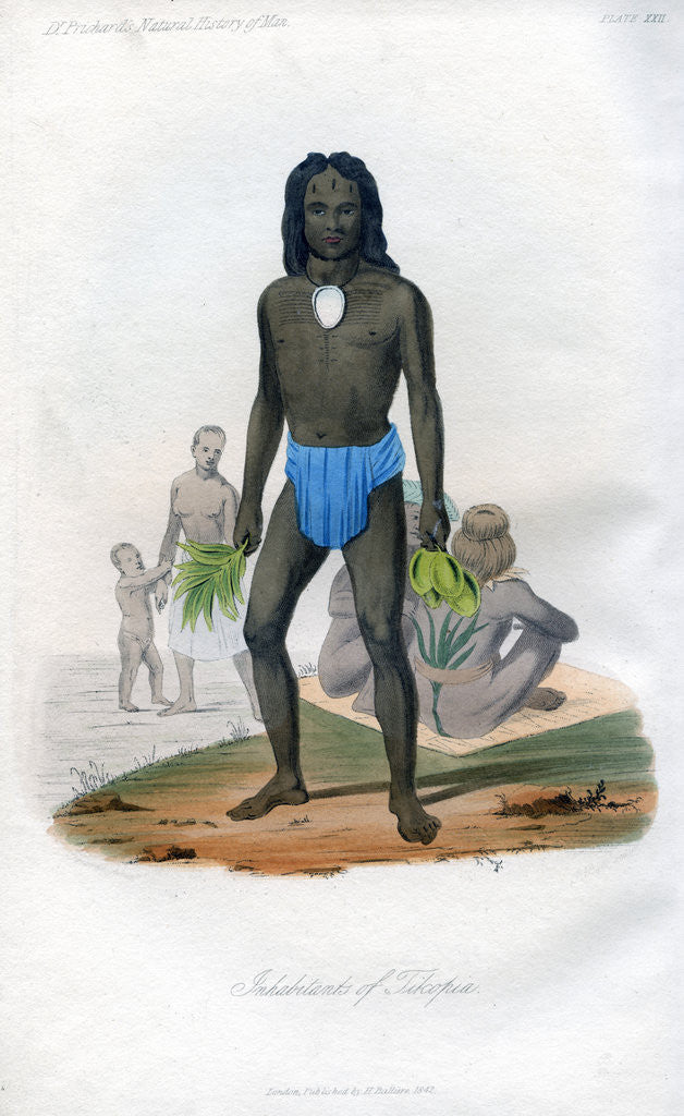 Detail of Inhabitants of Tikopia by Anonymous