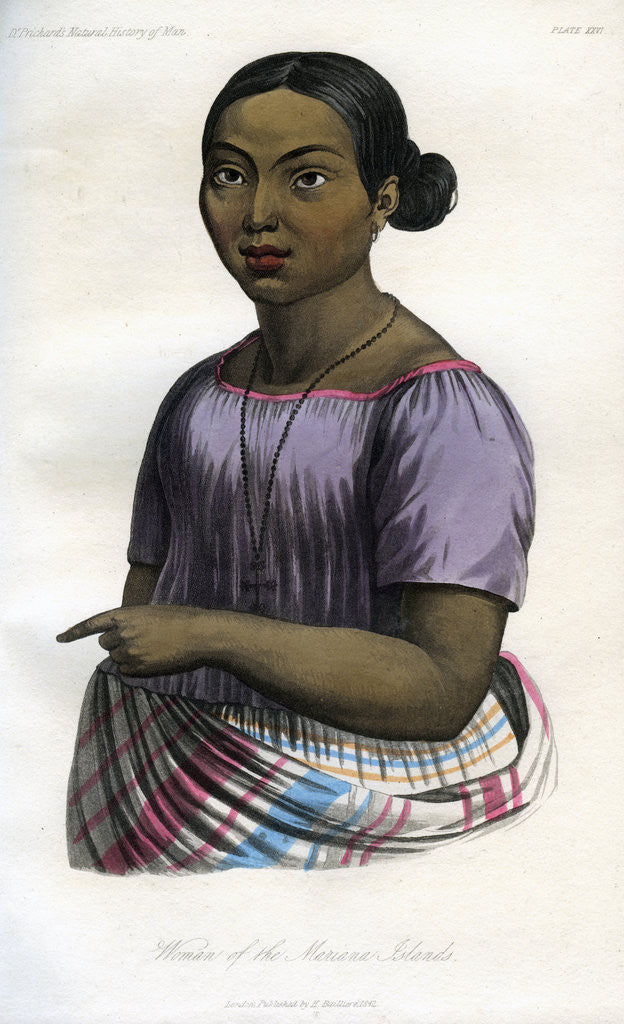Detail of Woman of the Mariana Islands by Anonymous