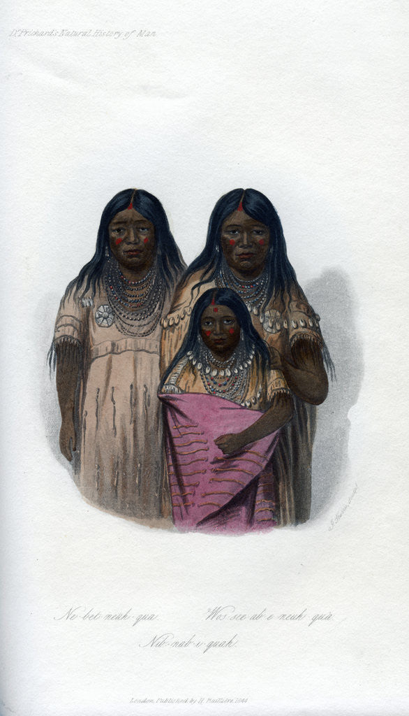 Detail of Native American women and child by Harris
