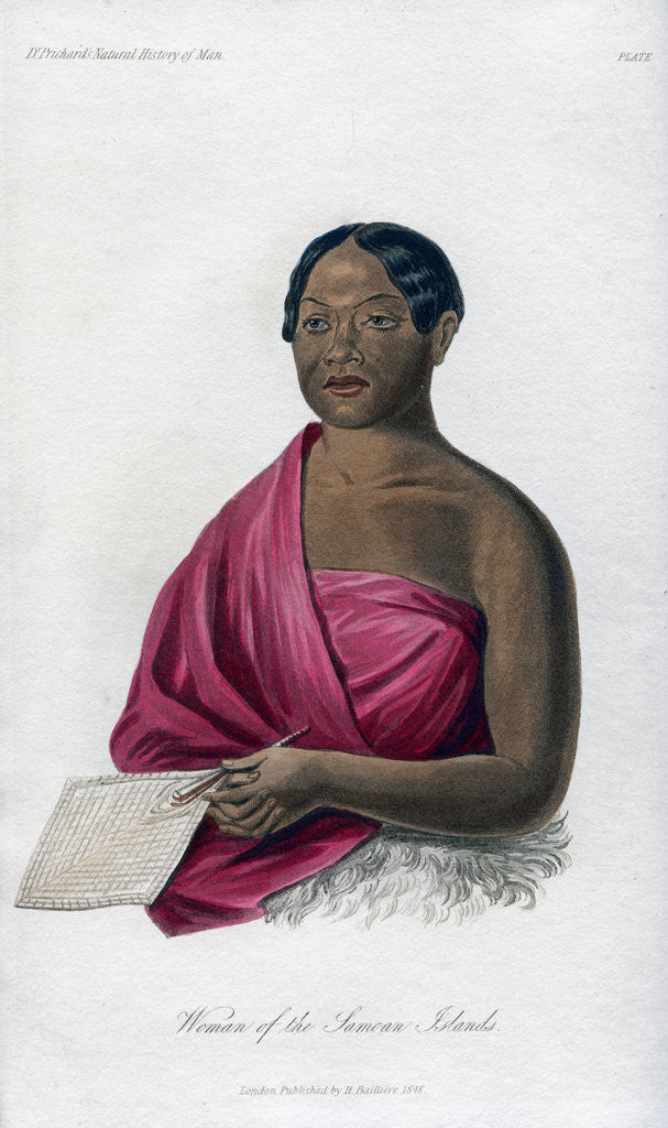 Detail of Woman from the Samoan Islands by Anonymous