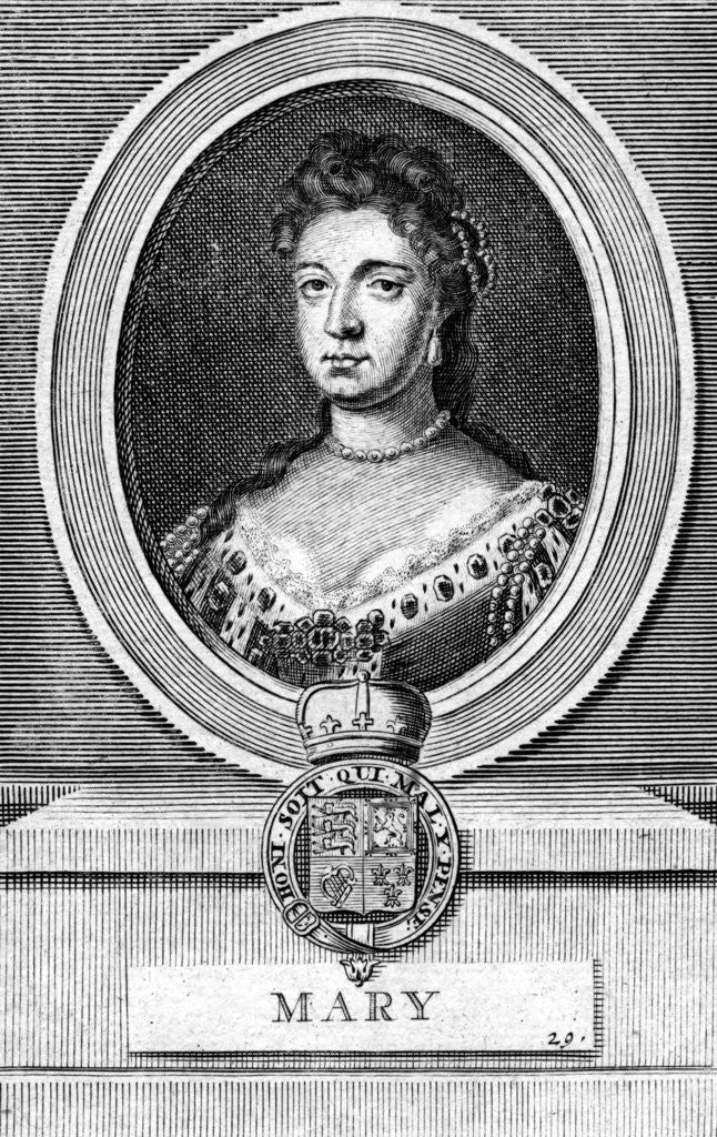 Detail of Queen Mary II by Anonymous