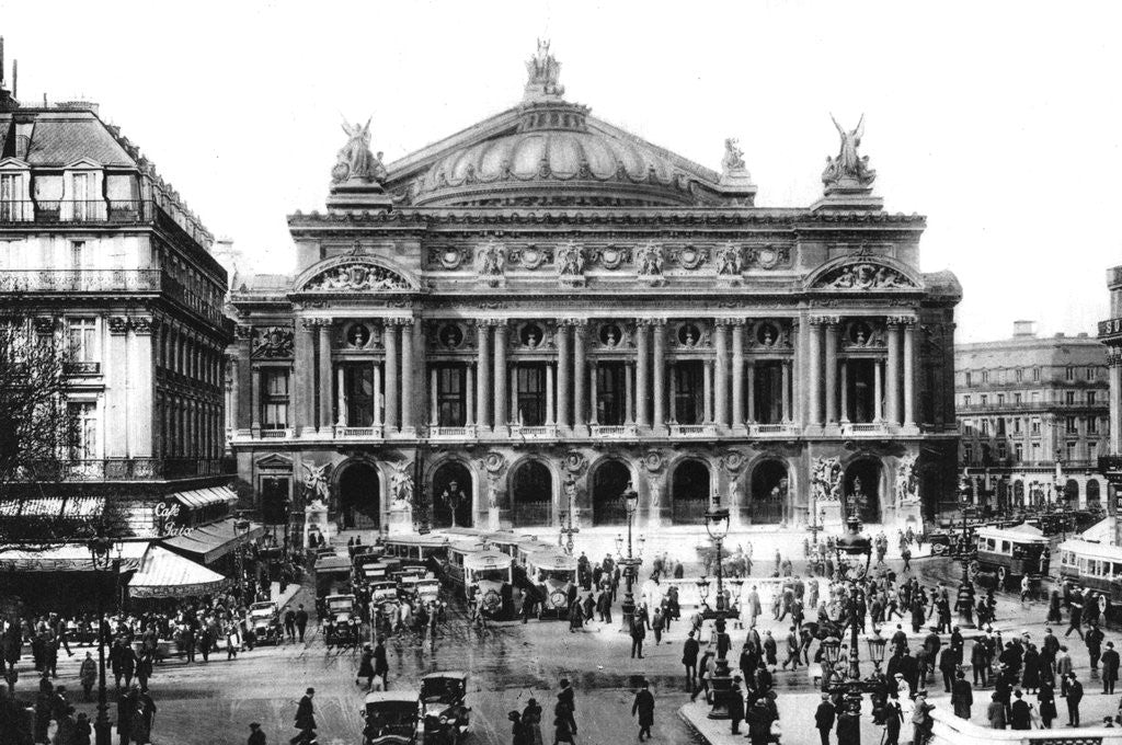 Detail of The Opera Theatre, Paris by Ernest Flammarion