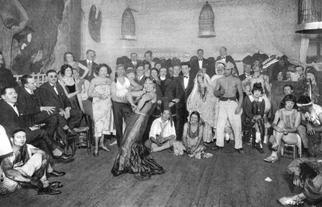 Detail of A students' ball, Paris by Ernest Flammarion