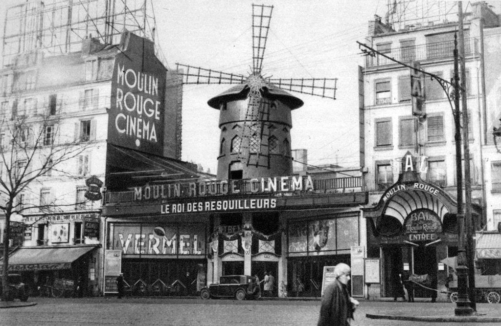 Detail of The Moulin Rouge, Paris by Ernest Flammarion
